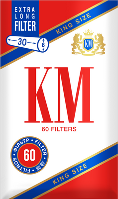 Фільтри для самокруток KM Filter King Size Regular 8/30
