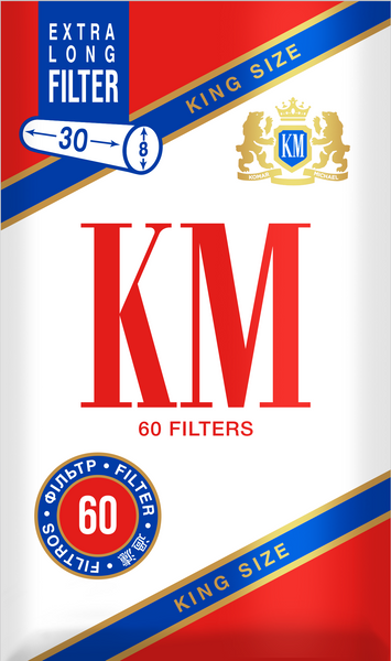 Фильтры для самокруток KM Filter King Size Regular 8/30