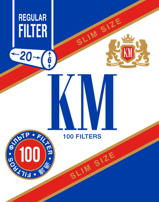 Фильтры для самокруток KM Filter Slim Size Regular 6/20