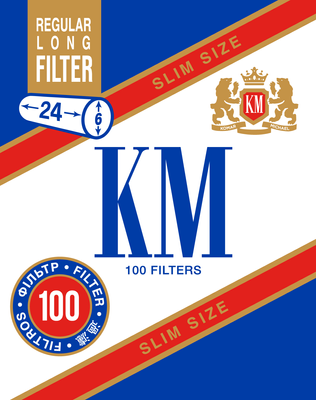 Фильтры для самокруток KM Filter Slim Size Regular Long 6/24